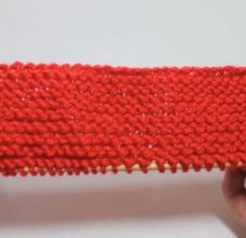 Как вязать платочную вязку по схемам круговыми и обычными спицами для начинающих