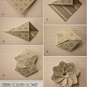 лотос оригами схема