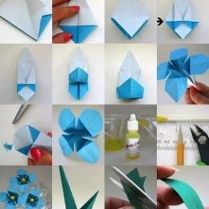 Оригами цветок из бумаги схема: от кактуса до розы