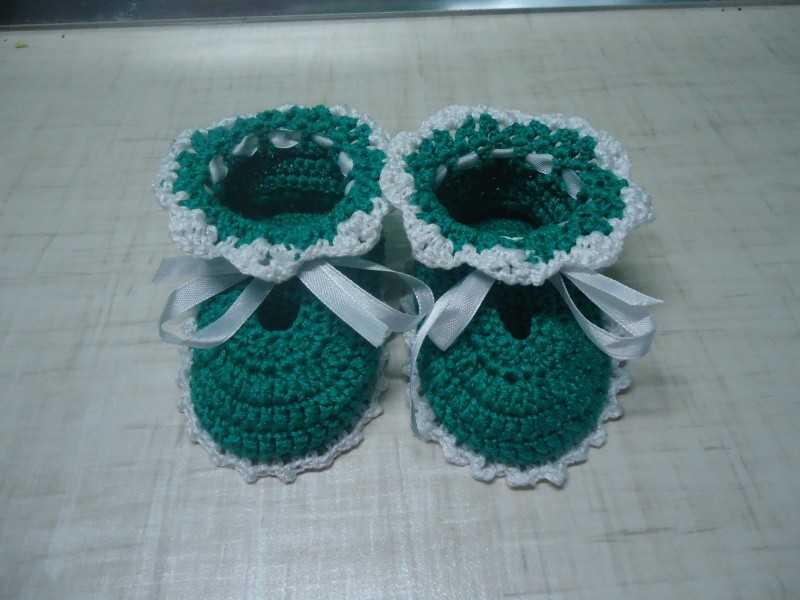 Пинетки крючком для новорожденных