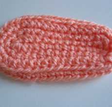 Пинетки крючком для новорожденных