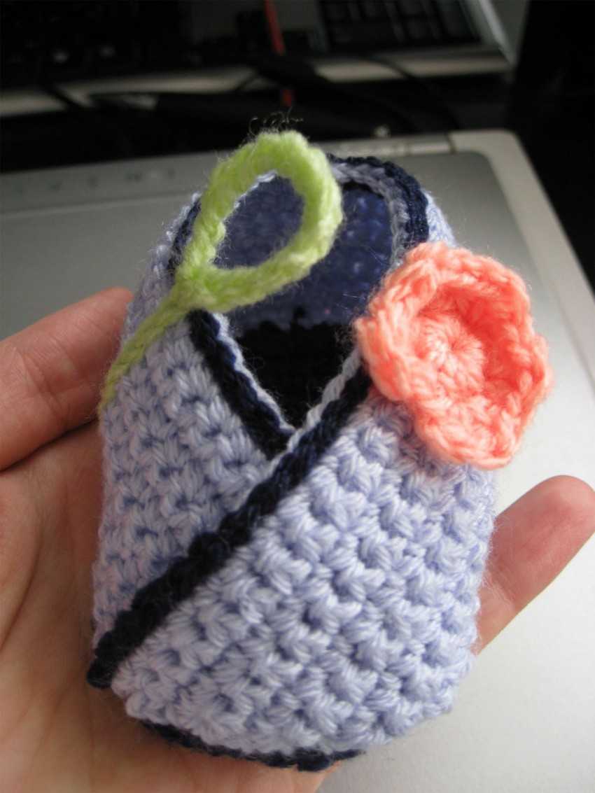 Пинетки крючком для новорожденных