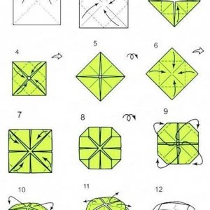 лотос оригами схема