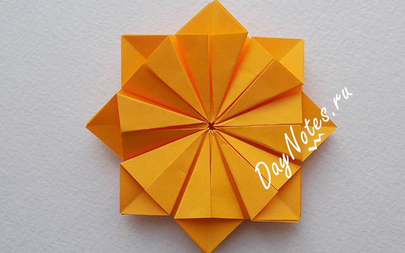 оригами цветок из бумаги мк