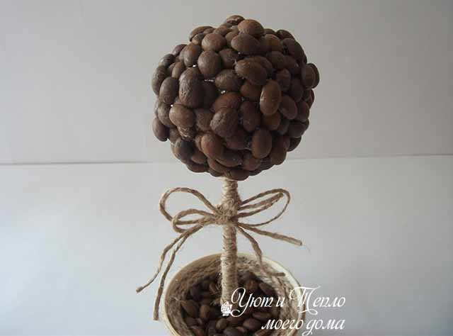 shar okleennyj zernami kofe