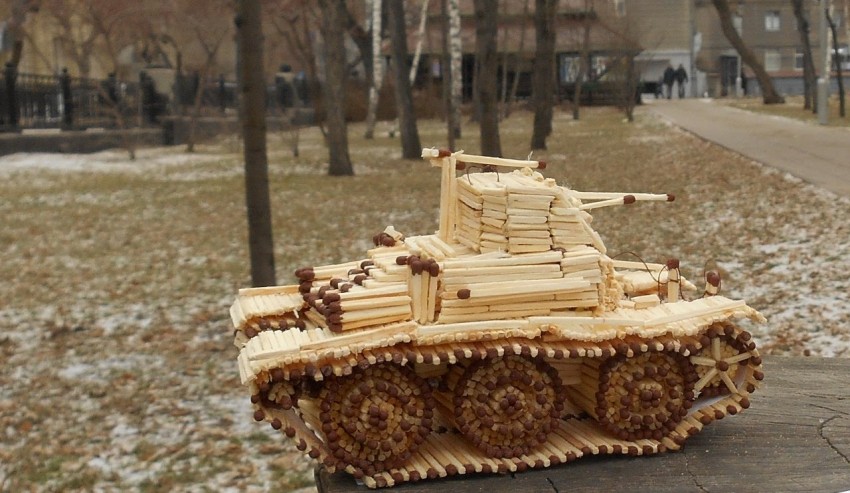 Поделки из спичек: 100 лучших фото интересных идей