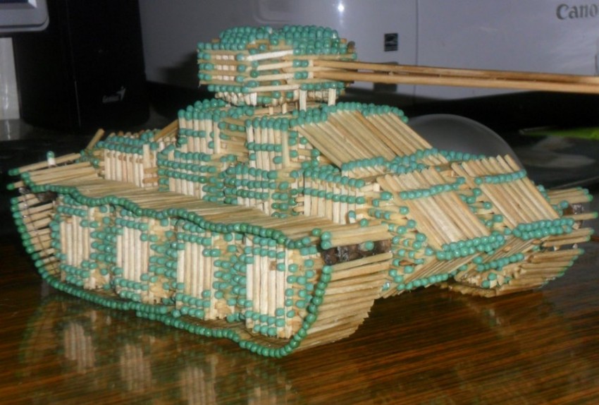 Поделки из спичек: 100 лучших фото интересных идей