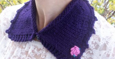 Вязание воротника спицами: схема и описание