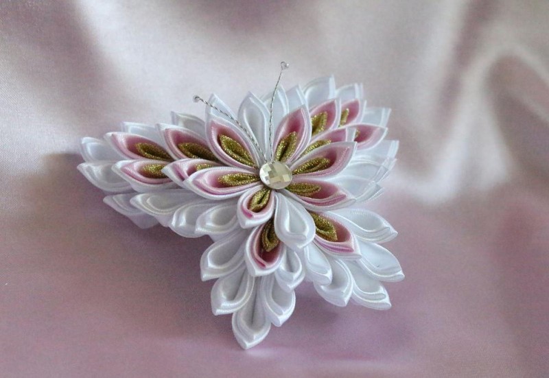 Канзаши своими руками: простые модели и способы изготовления