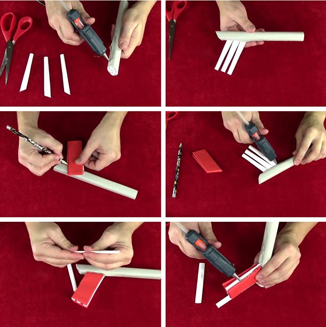 Как сделать из бумаги пистолет, который стреляет резинками: легкая схема своими руками