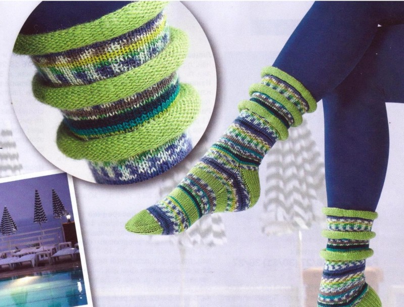 Как вязать носки спицами: схемы для начинающих пошагово