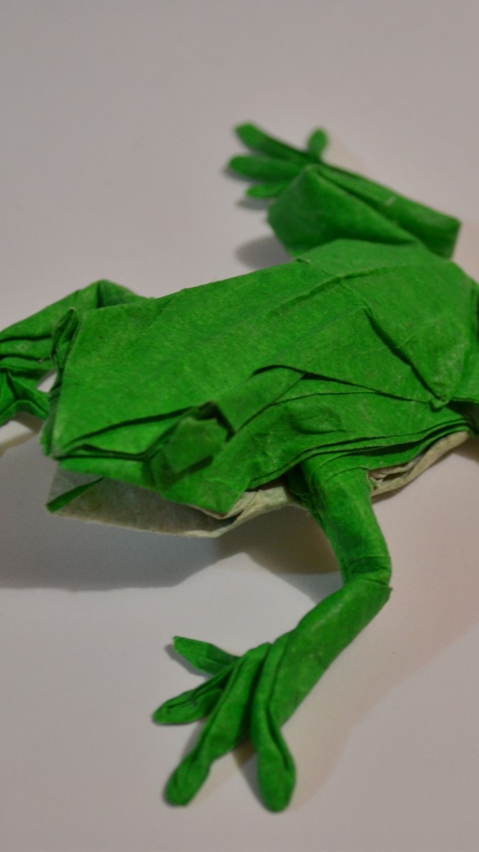 Лягушка-оригами из бумаги: простые схемы с фото