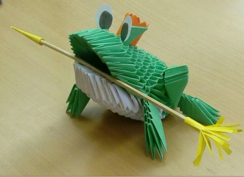 Лягушка-оригами из бумаги: простые схемы с фото