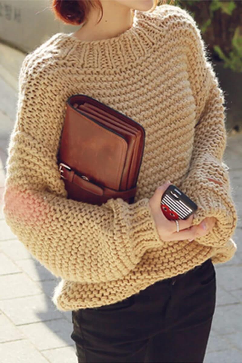 Как вязать платочную вязку по схемам круговыми и обычными спицами для начинающих