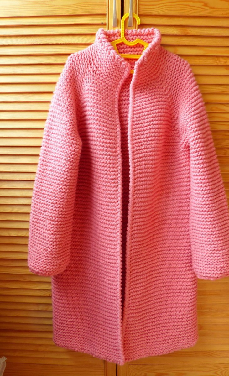 Как вязать платочную вязку по схемам круговыми и обычными спицами для начинающих