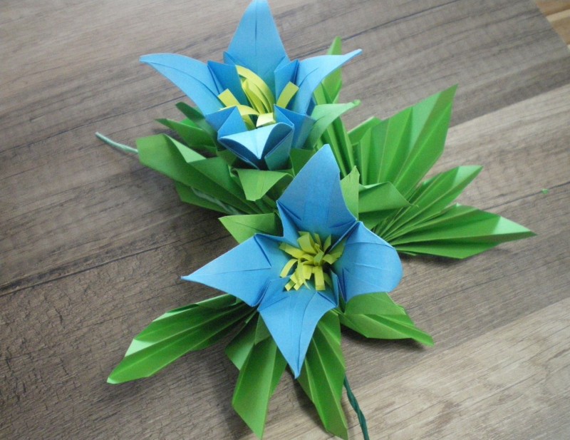 Оригами цветок из бумаги схема: от кактуса до розы