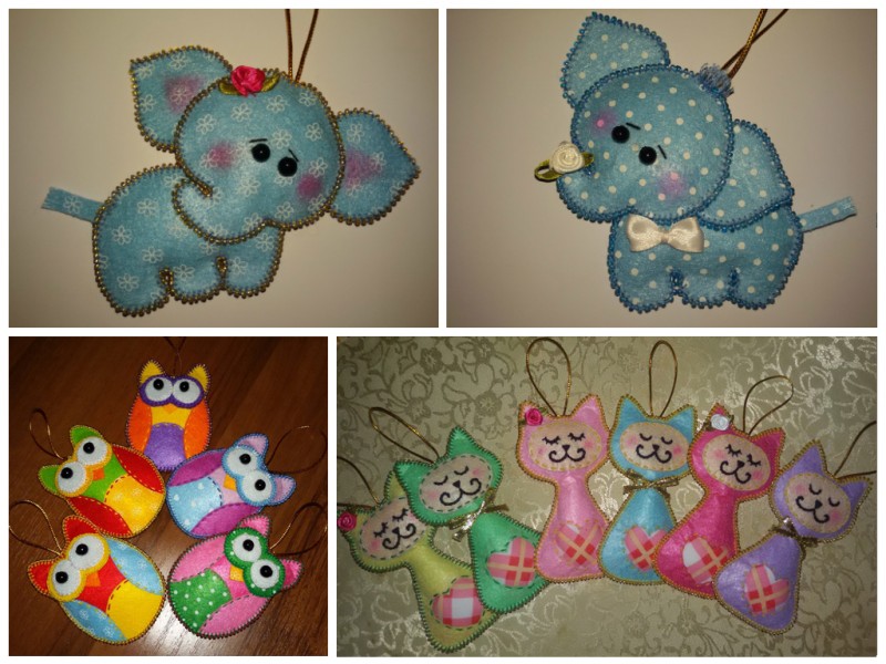 Новогодние игрушки из фетра: выкройки, фото, пошаговое описание