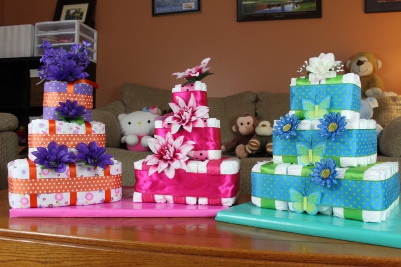 Торт из памперсов  своими руками (девочке, мальчику): пошаговое фото, мастер-класс