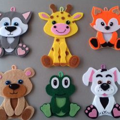 Новогодние игрушки из фетра: выкройки, фото, пошаговое описание