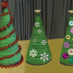 Новогодние елочки из бисера своими руками