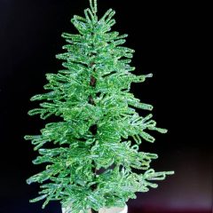 Новогодние елочки из бисера своими руками