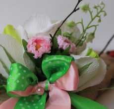 Цветы из салфеток своими руками: варианты изготовления бумажных цветов (100 фото)