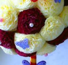 Цветы из салфеток своими руками: варианты изготовления бумажных цветов (100 фото)