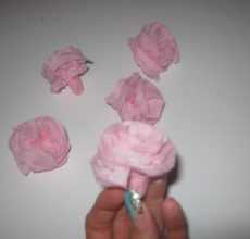 Цветы из салфеток своими руками: варианты изготовления бумажных цветов (100 фото)