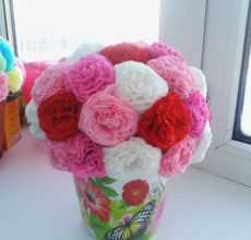 Цветы из салфеток своими руками: варианты изготовления бумажных цветов (100 фото)