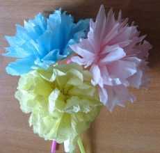Цветы из салфеток своими руками: варианты изготовления бумажных цветов (100 фото)