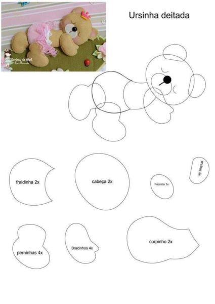Игрушки из фетра своими руками — выкройки и шаблоны для начинающих этап 78 Игрушки из фетра своими руками — выкройки и шаблоны для начинающих этап 78