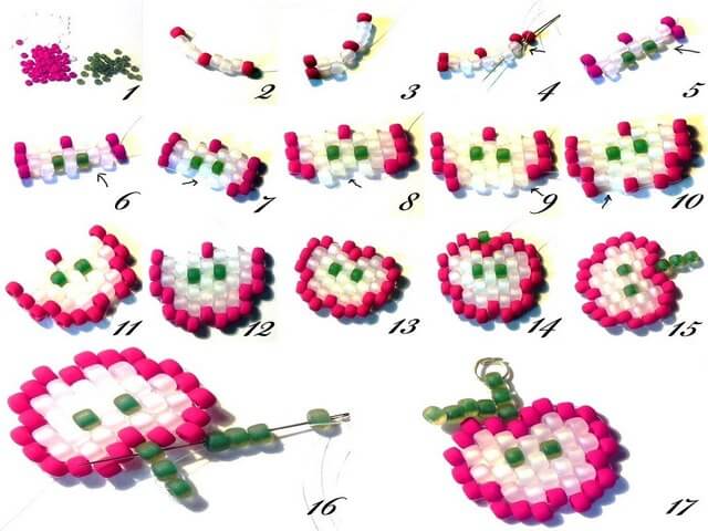 План-схема подвески-брелока для телефона