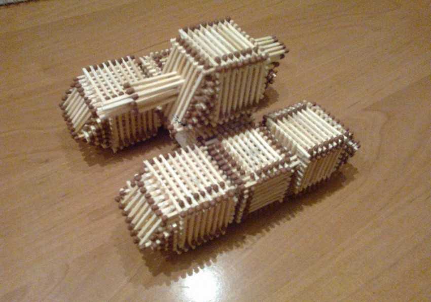 Поделки из спичек: 100 лучших фото интересных идей