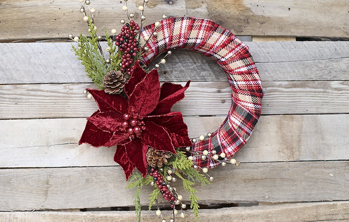 Новогодний венок своими руками. 12 мастер-классов по изготовлению венков в домашних условиях этап 22 Новогодний венок своими руками. 12 мастер-классов по изготовлению венков в домашних условиях этап 22