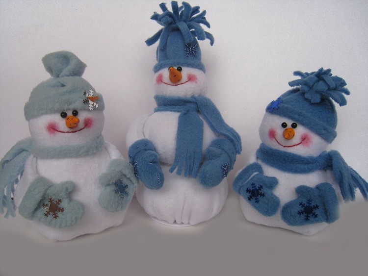 ☃ Снеговики к Новому Году своими руками: необычное украшение за 5 минут