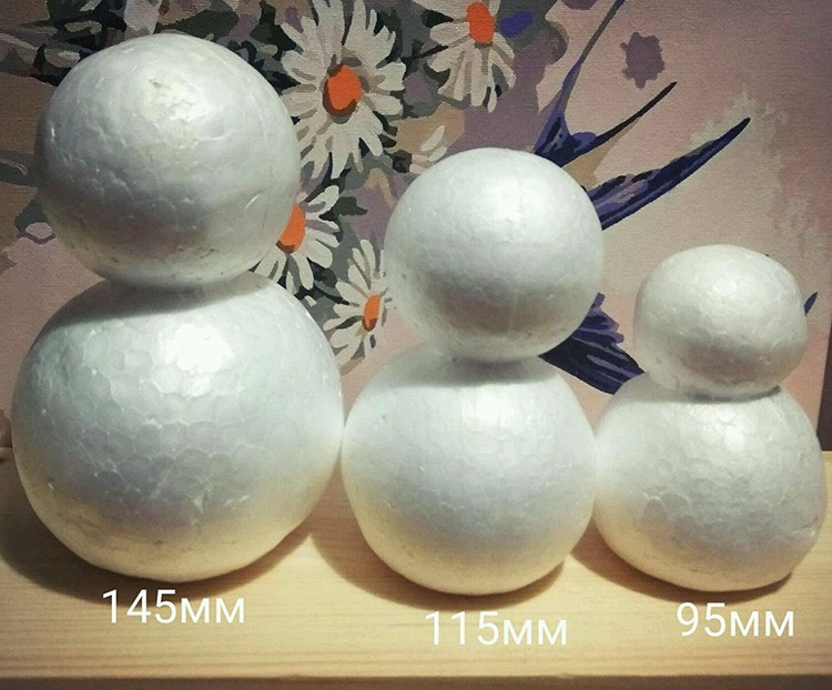 Шарики могут иметь различный диаметр