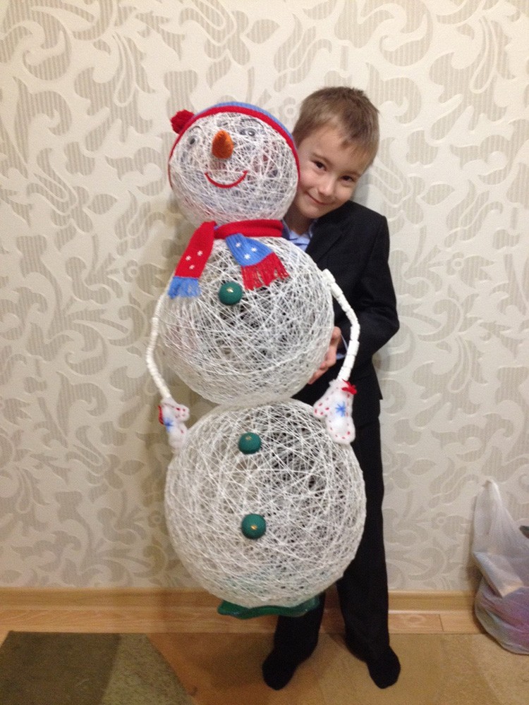 ☃ Снеговики к Новому Году своими руками: необычное украшение за 5 минут