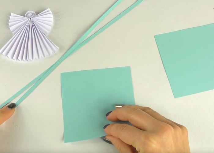 ангелочек из бумаги