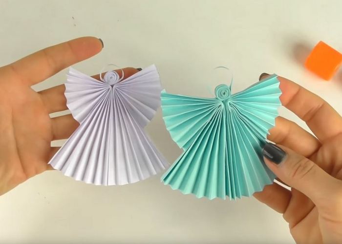 ангелочек из бумаги