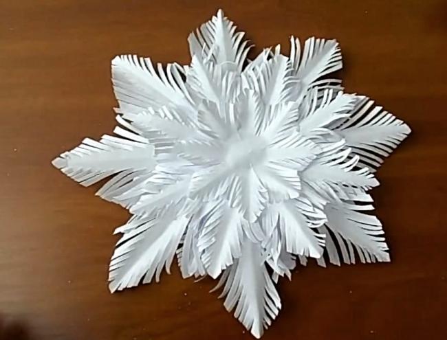 объемная снежинка