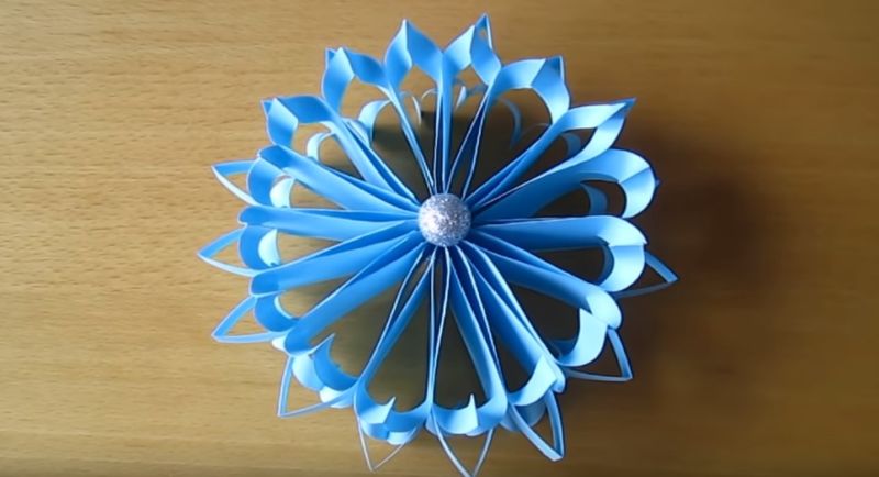 объемная снежинка