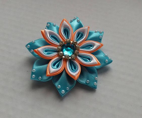 Канзаши для начинающих. Цветок