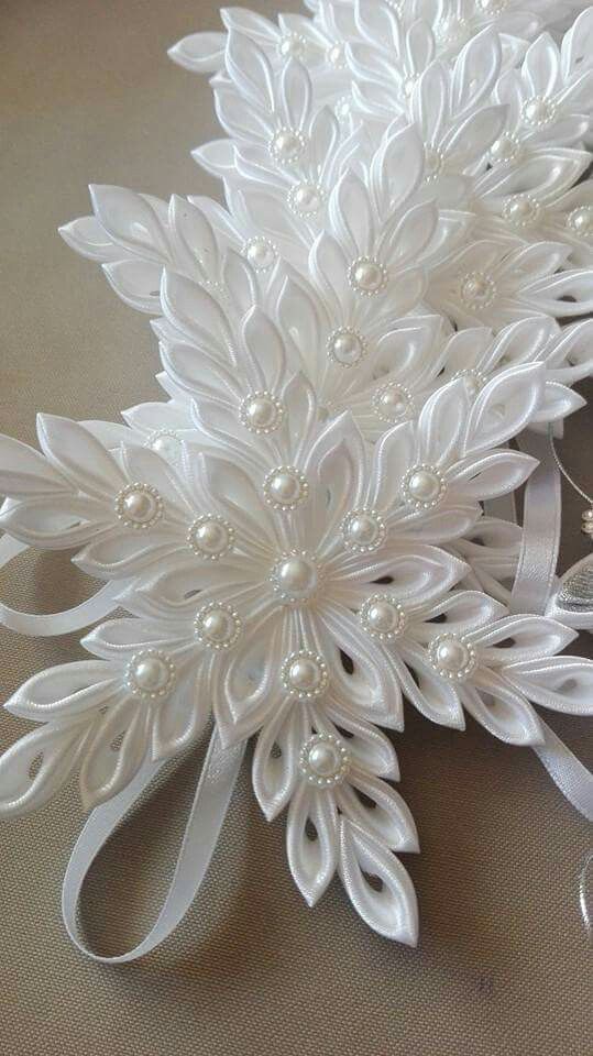 Канзаши для начинающих. Снежинка