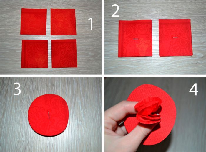 делаем цифру из салфеток