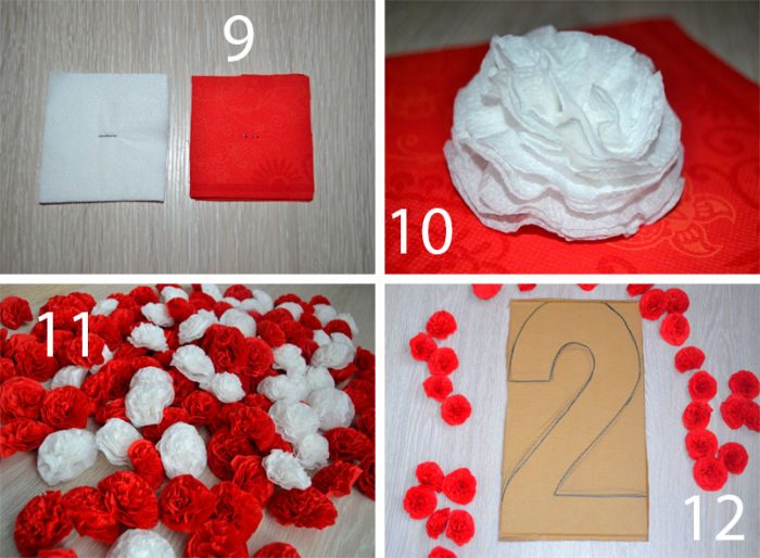 объёмная цифра 2 пошагово