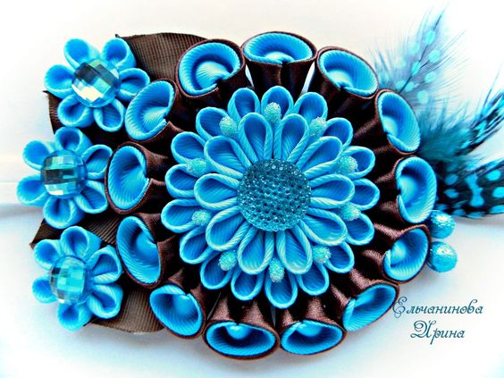 Канзаши для начинающих. Цветок