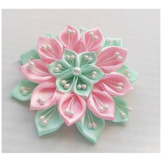 Канзаши для начинающих. Цветок