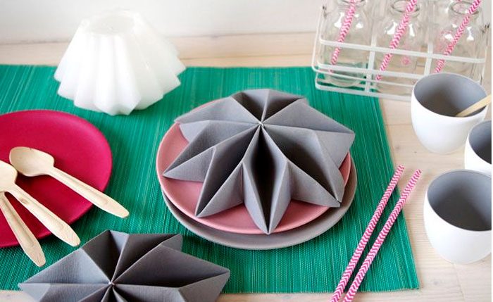 Объёмная звезда из салфетки