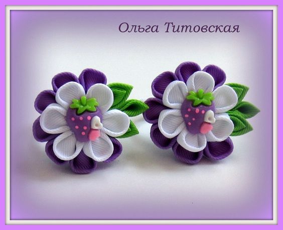 Канзаши для начинающих. Цветок
