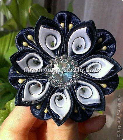 Канзаши для начинающих. Цветок